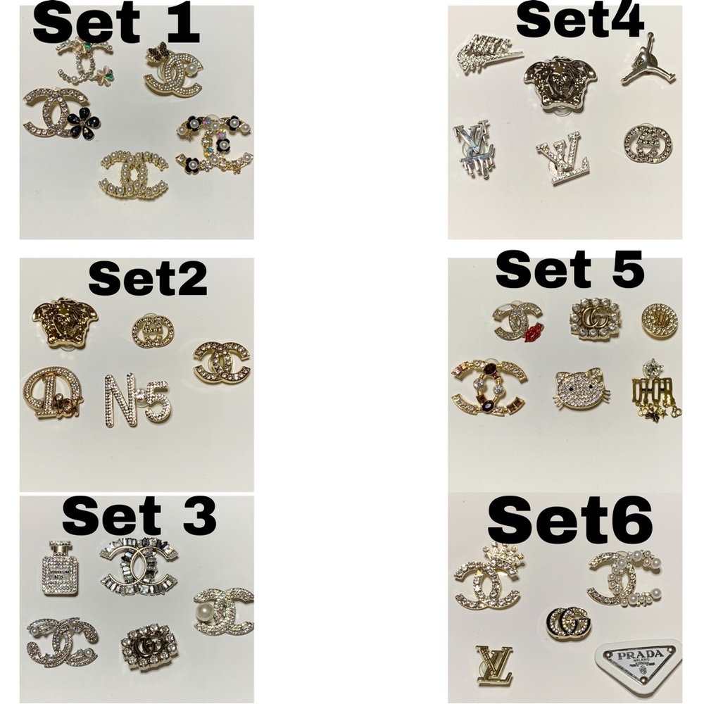 Metal Croc Charm Sets